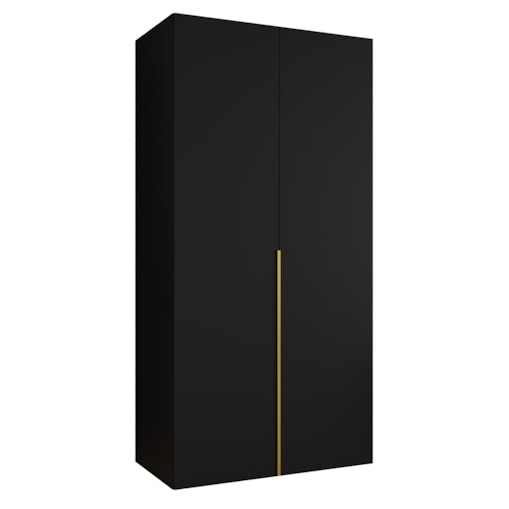 Szafa uchylna otwierana ALICANTE 1 100 wys. 202 cm Czarny + u. Złoty
