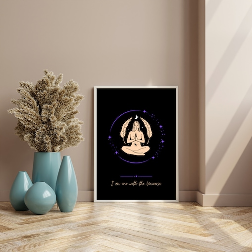 Plakat joga - UNIVERSE