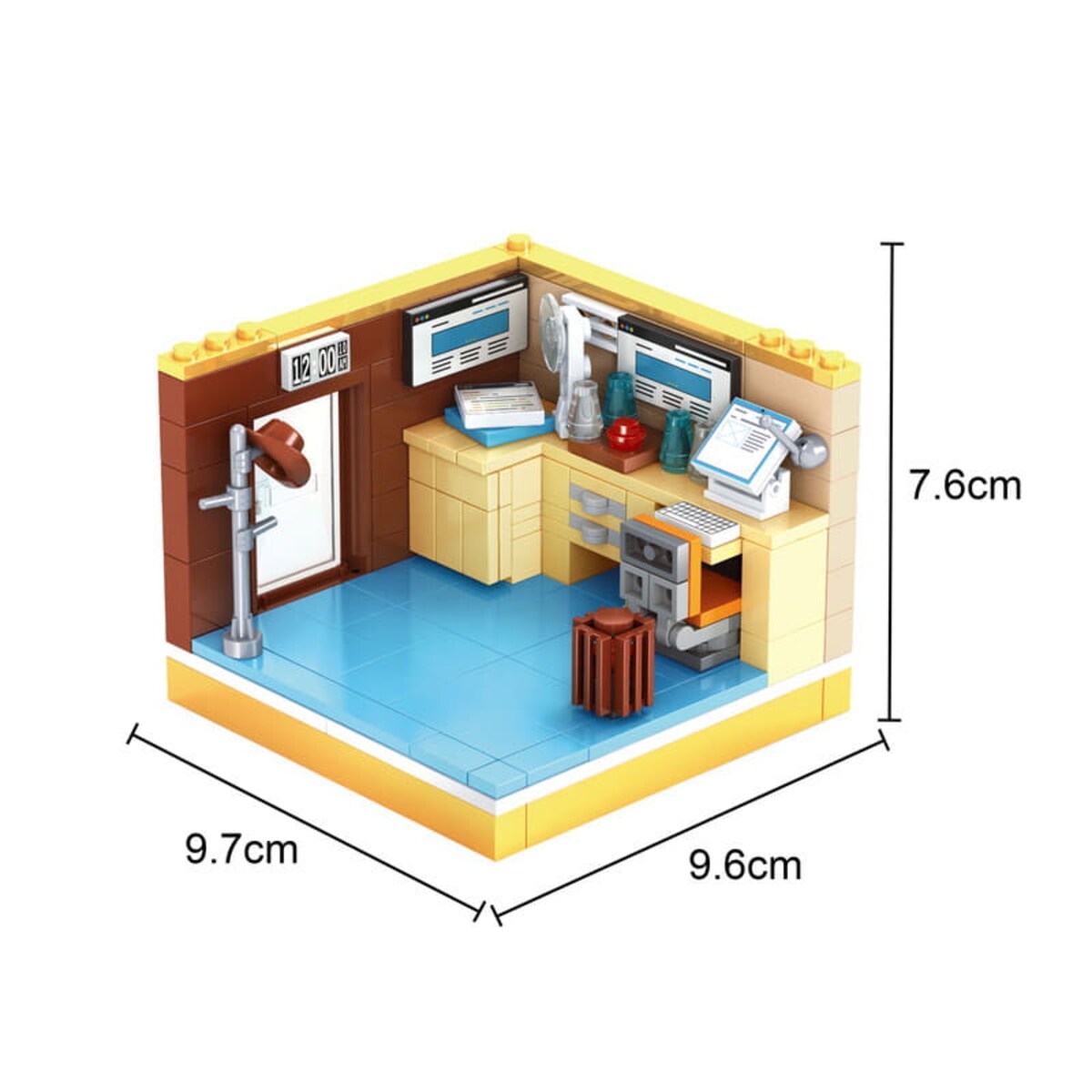 BIURO - mini pokoik z klocków - Ausini - 174 elementy