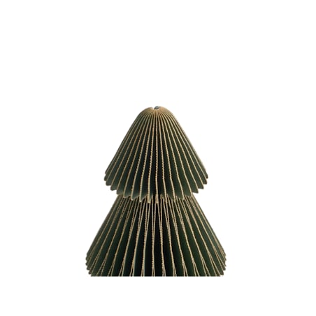 Zestaw 5 dekoracji świątecznych VORMA Choinka 14/20/20/25 cm Beżowy/zielony