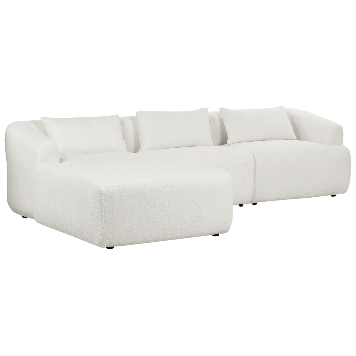 Narożnik boucle prawostronny biały SVANSELE