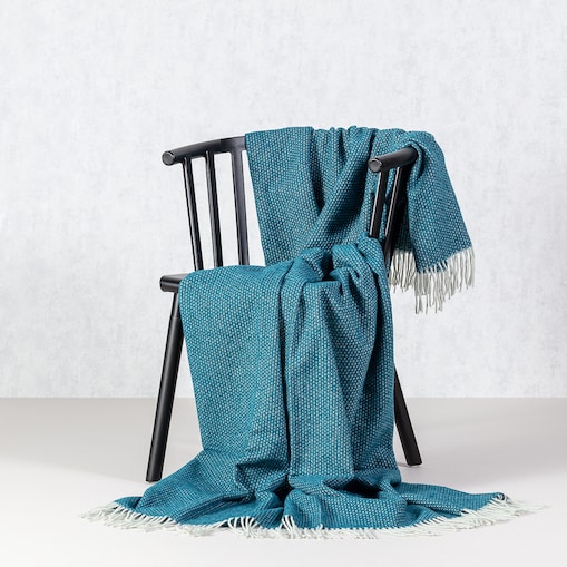 Pled Merinos 140x200cm marine, 140 x 200 cm