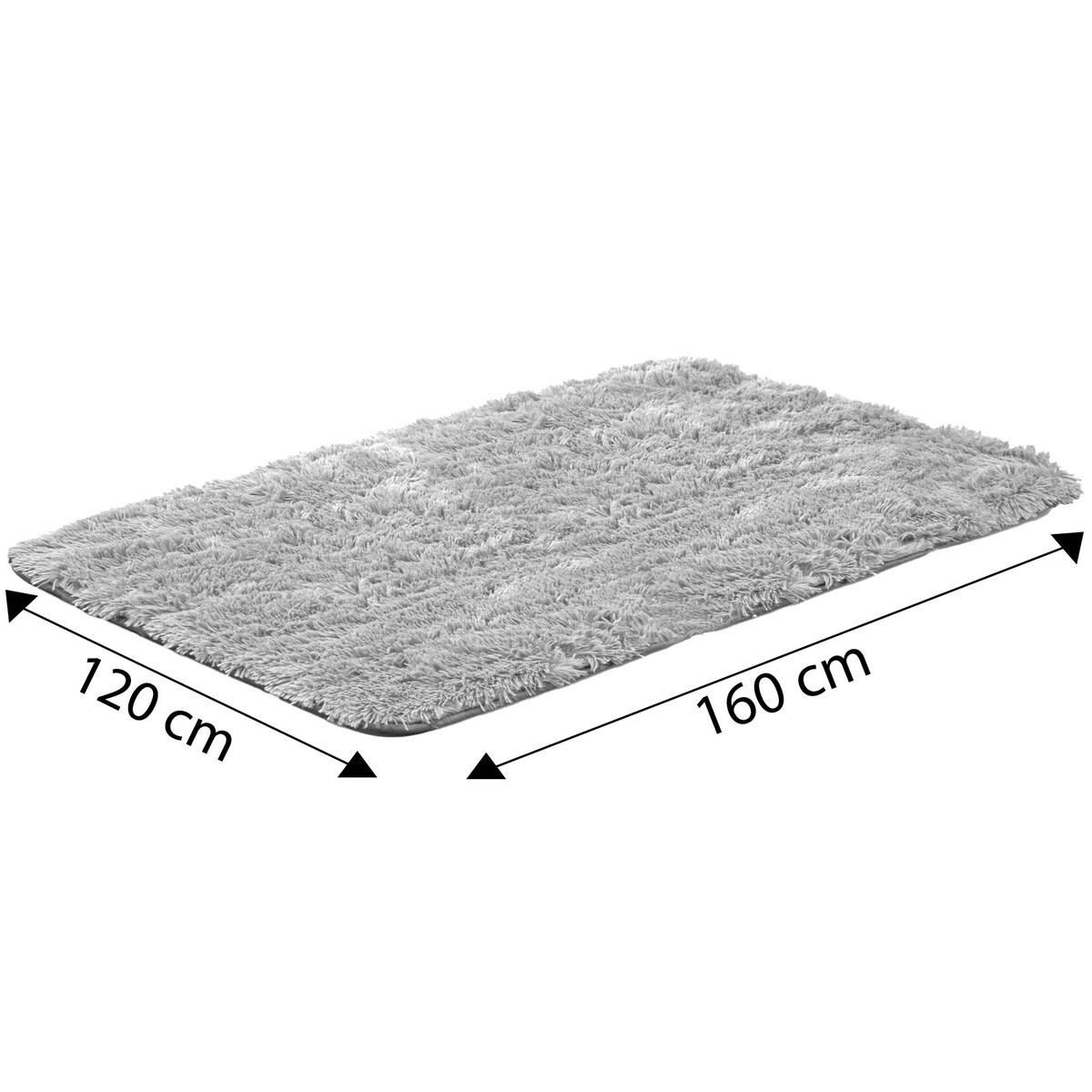 Dywan Shaggy Futrzany Pluszowy Antypoślizgowy Do Salonu Pokoju 120X160 Cm