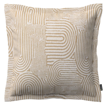 Poszewka Mona na poduszkę 45x45 beżowe łuki na kremowym tle