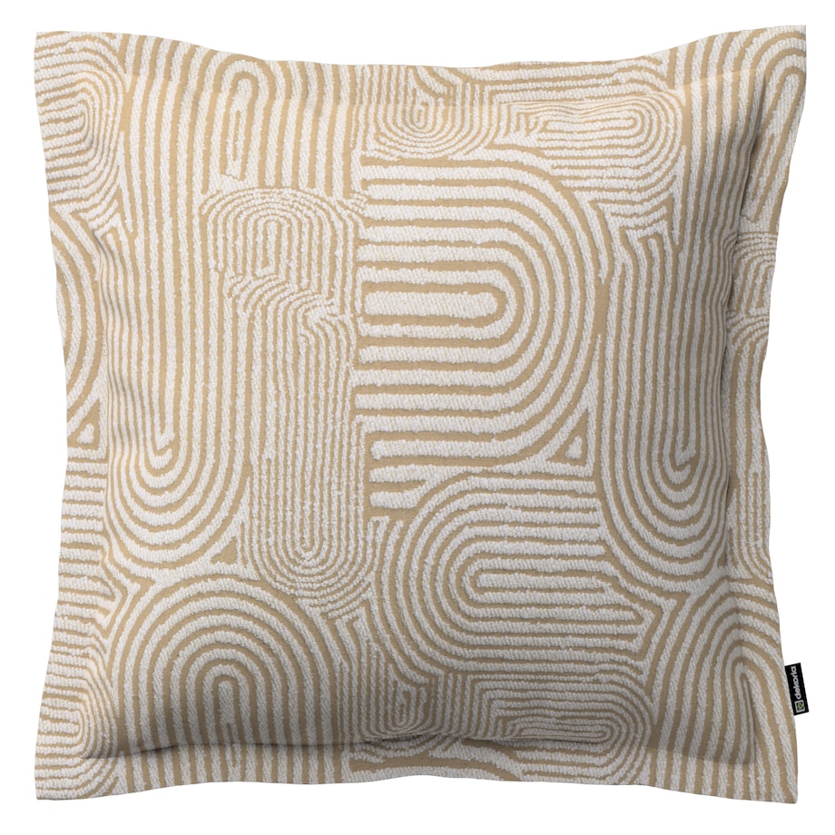 Poszewka Mona na poduszkę 45x45 beżowe łuki na kremowym tle