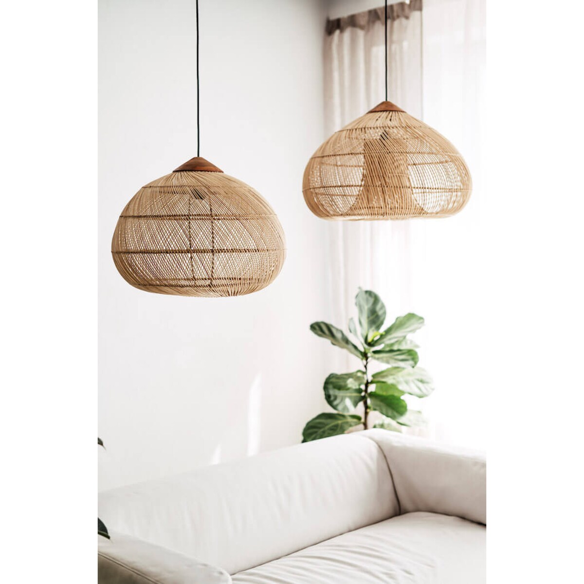 Lampa wisząca Evi naturalny Monnarita