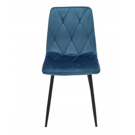 4 X Krzesło Tapicerowane Pikowane Welur Nowoczesne