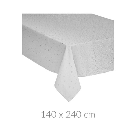 Ozdobny obrus w gwiazdki, 140 x 240 cm