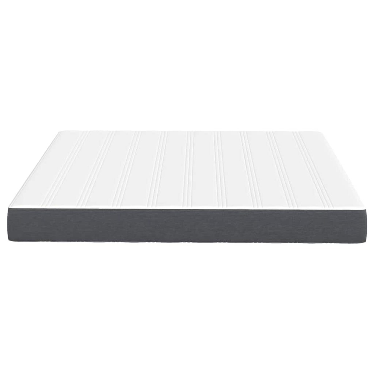 vidaXL Materac do łóżka z materacem Szary 180 x 200 cm tkanina