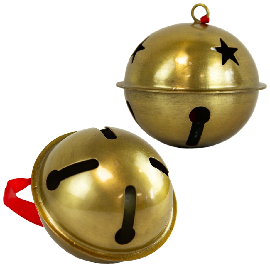 Dzwoneczki Metalowe Na Choinkę Drzwi 9 Cm Dzwoniące Na Boże Narodzenie Dekoracja 9 Cm