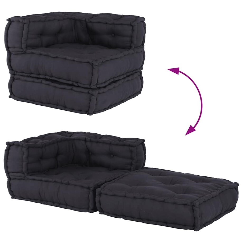 vidaXL Modułowa sofa, antracytowa, 70x70x54, tkanina