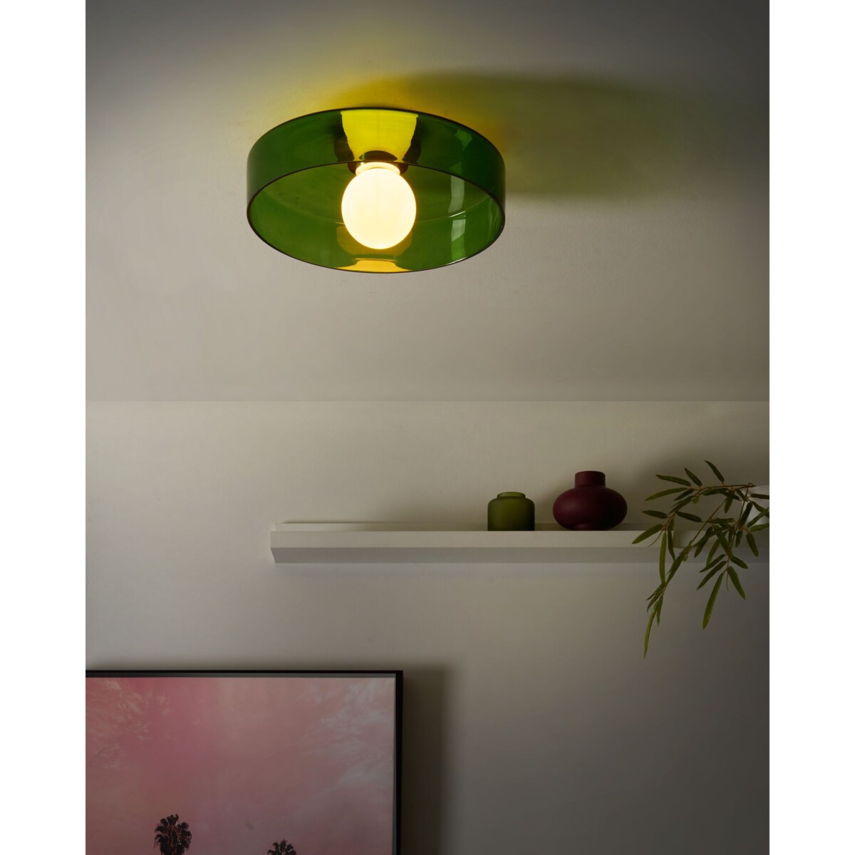 Lampa sufitowa LUGUSE Szkło Zielony