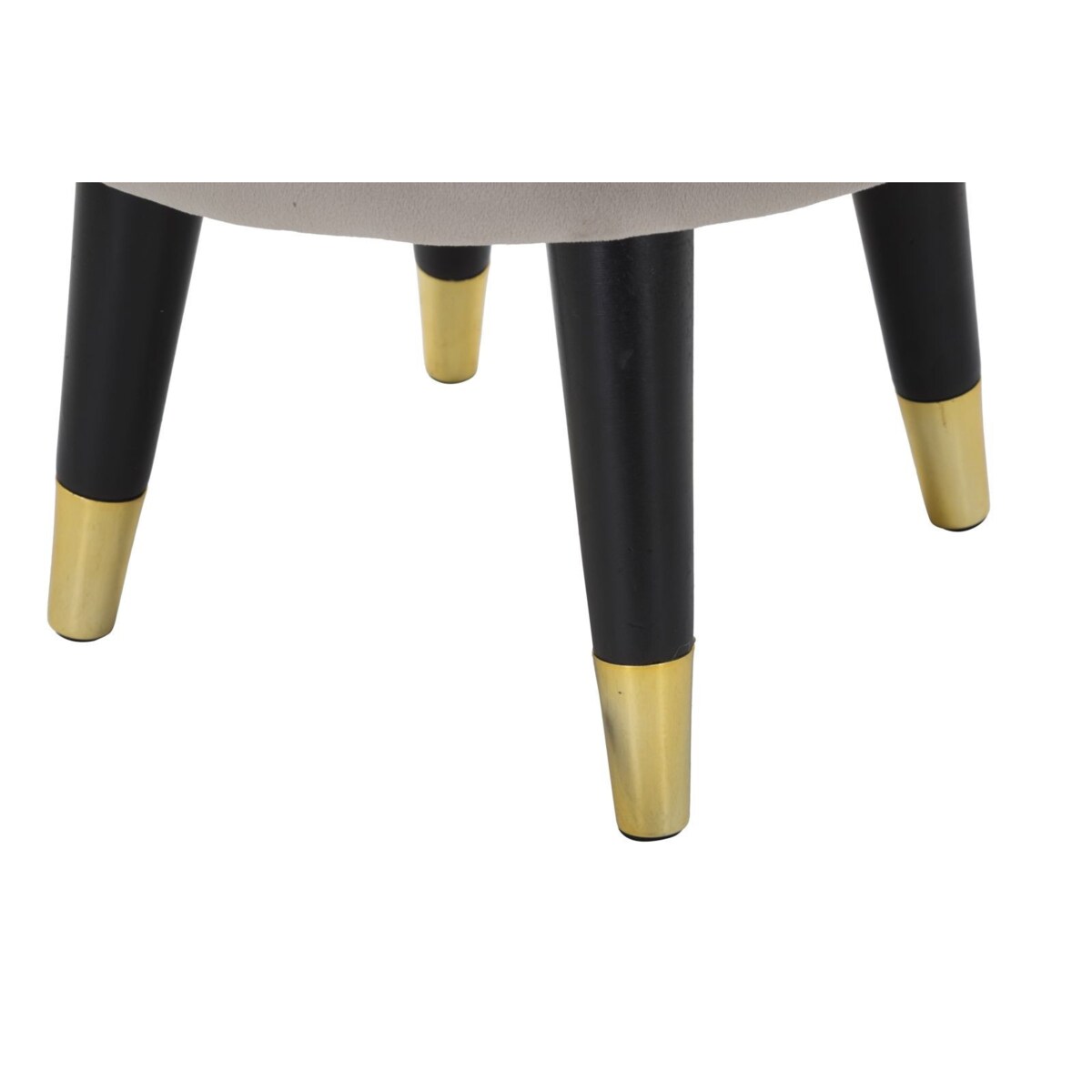 Pufa taboret dekoracyjny 40,5xØ35 cm PARIGI szary