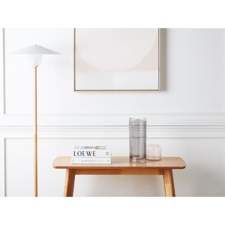 Wazon na kwiaty szklany 30 cm szary PERDIKI