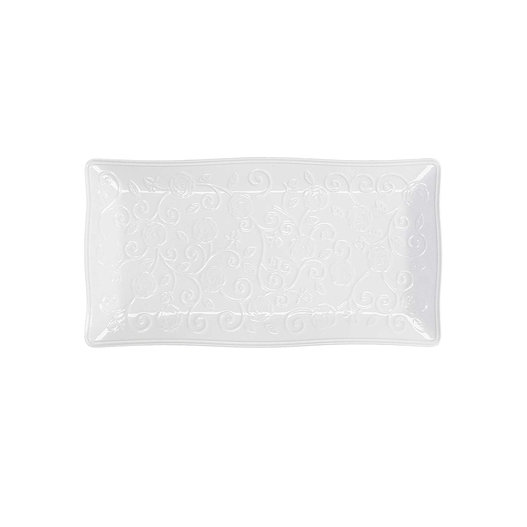 Taca do serwowania Florentina - Biały, 30 x 16 cm