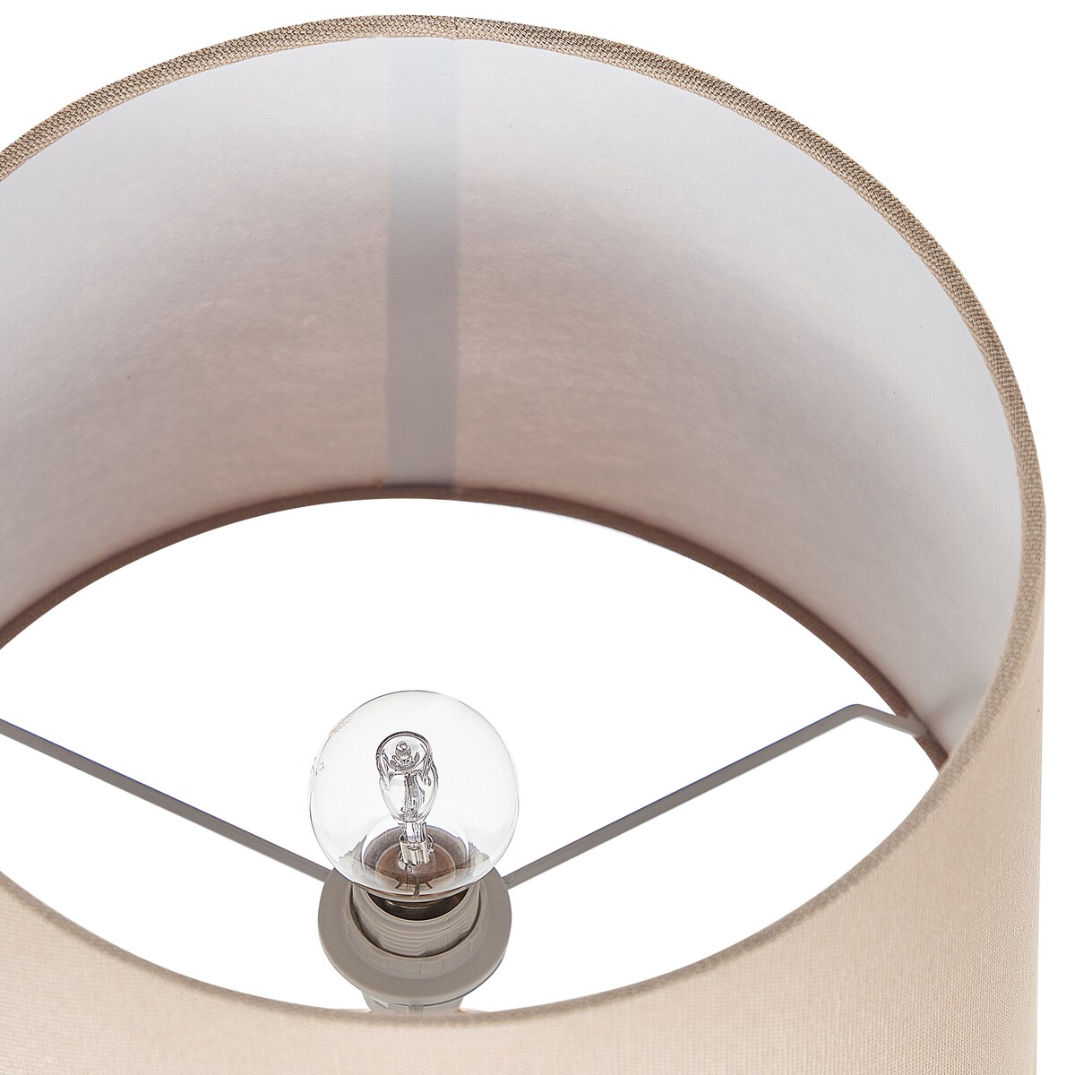 Lampa stołowa WARI Ceramika Złoty brąz