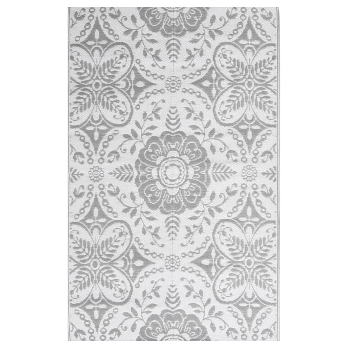 vidaXL Dywan zewnętrzny, ARAKIL Jasnoszary, 140x200 cm, PP