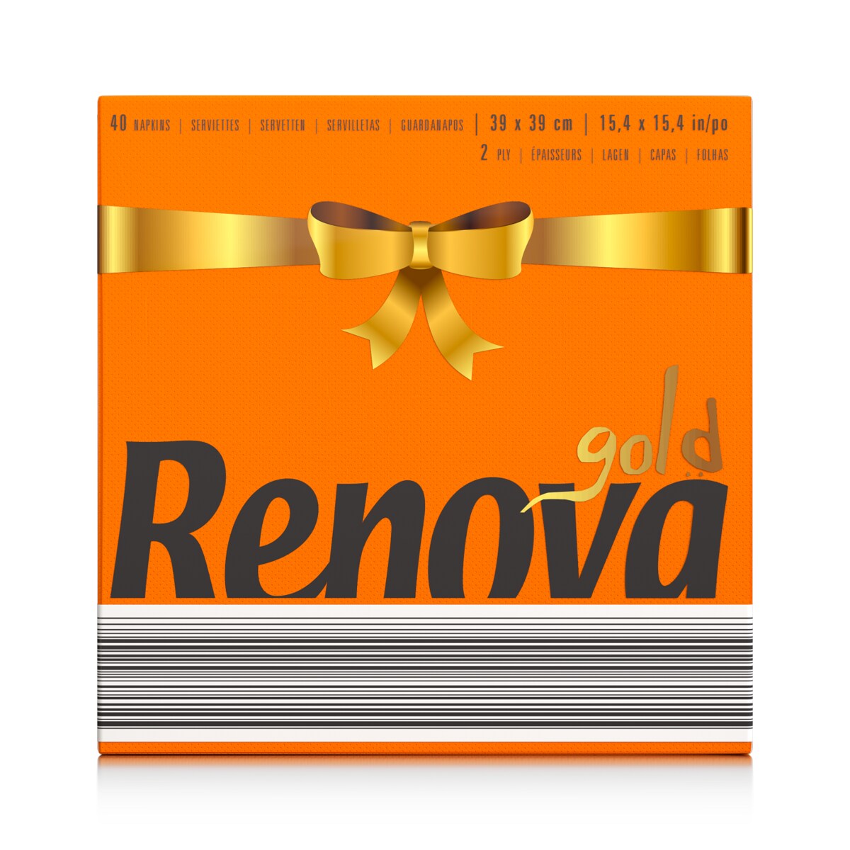 Serwetki stołowe Renova GOLD pomarańczowe 40szt