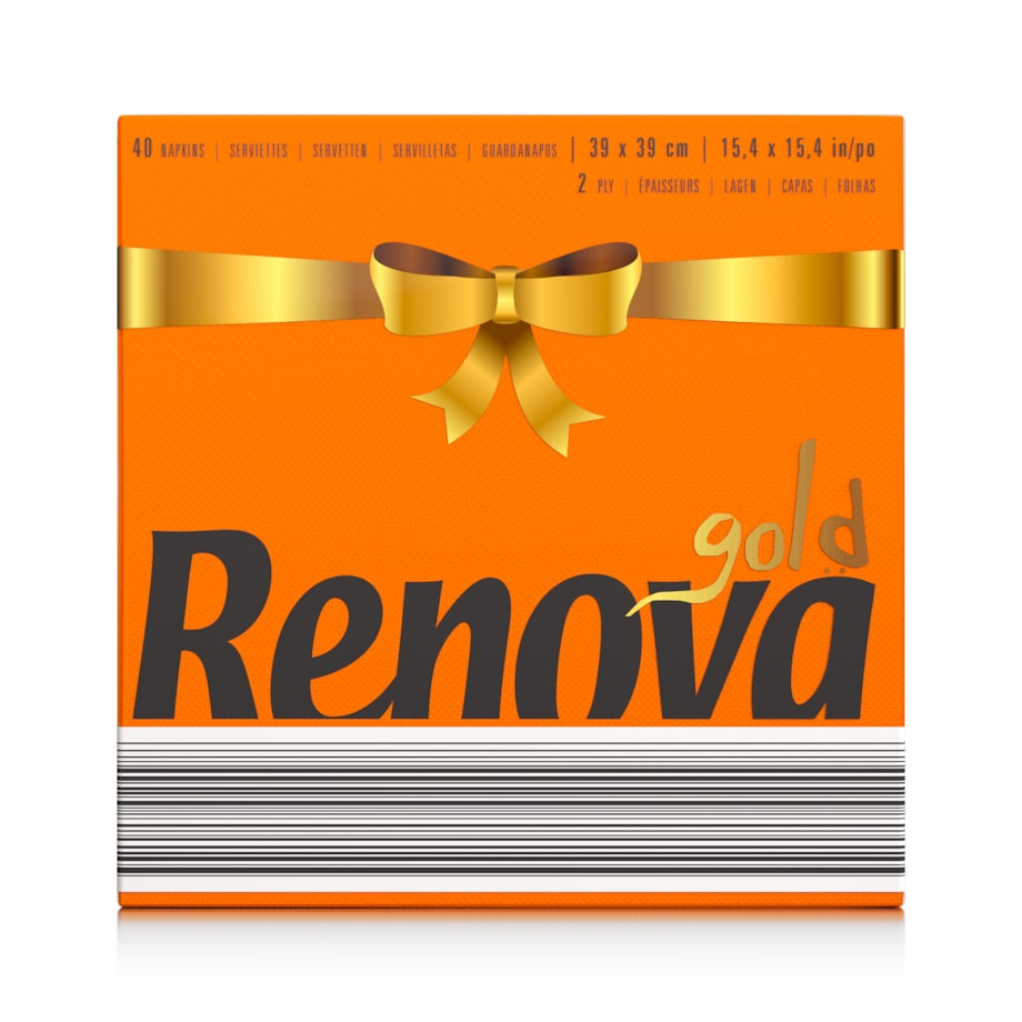 Serwetki stołowe Renova GOLD pomarańczowe 40szt