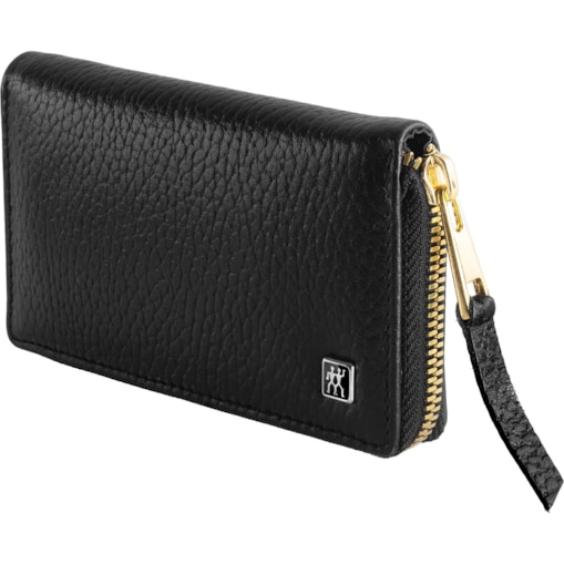 Zestaw do manicure Zwilling Twinox Gold Edition – czarne, skórzane etui, 5 elementów - Czarny