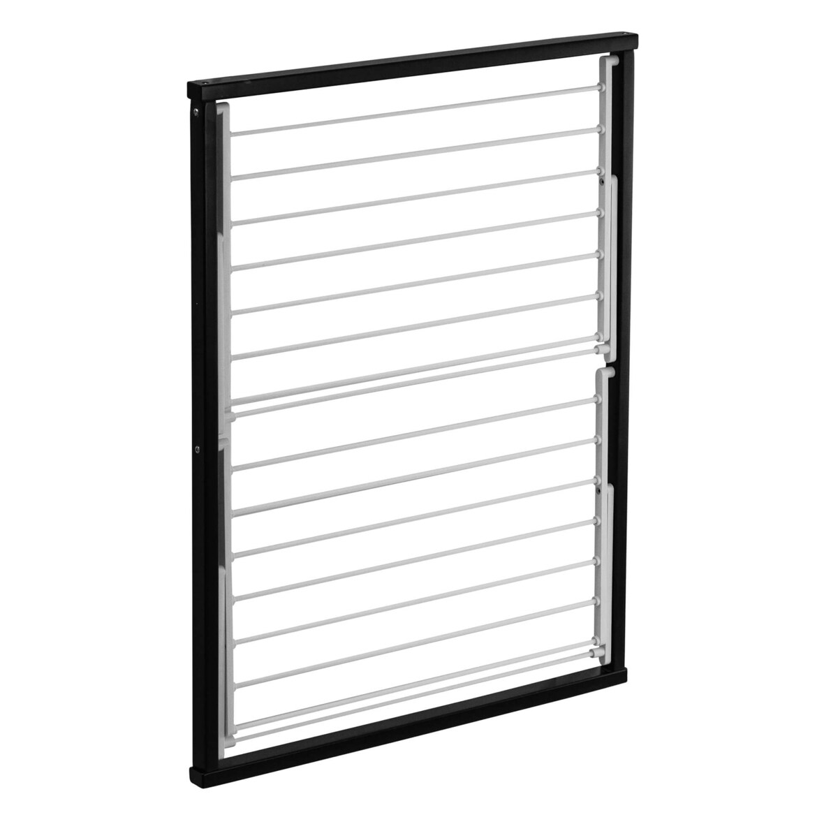 ARREDAMENTI KLAUS Suszarka na pranie na kaloryfer - 89 x 68 cm, Czarny