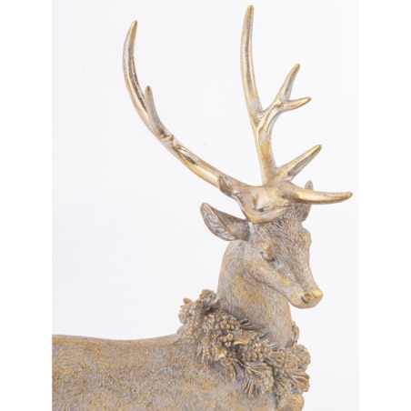 Figurka - Leżący renifer 30x26,5x16,5 cm TONAKAI brązowy