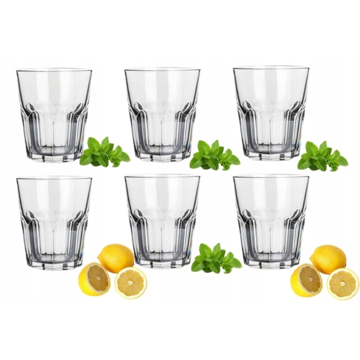 LUMINARC SZKLANKI new america 6x 300 ml NA NAPOJE soki wodę jadalnia drinki