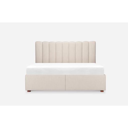 Łóżko Magnolia (140x200) z pojemnikiem na pościel w tkaninie Colourwash 11 Sand