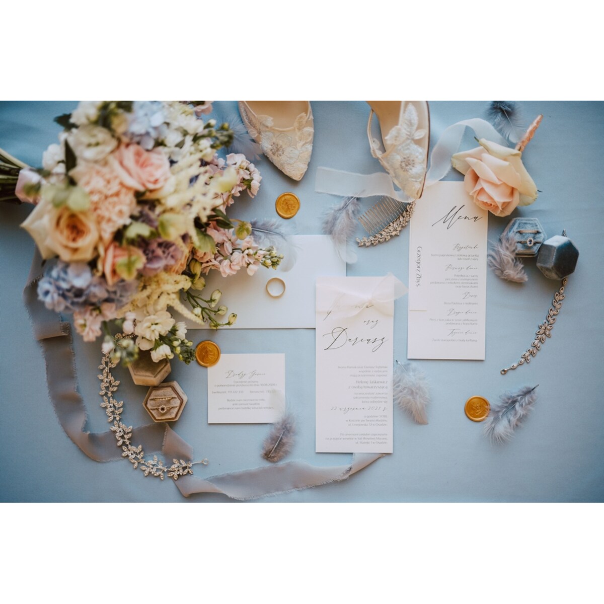 OPASKA ślubna GAŁĄZKA srebrna LISTKI RUSTYKALNA piękna