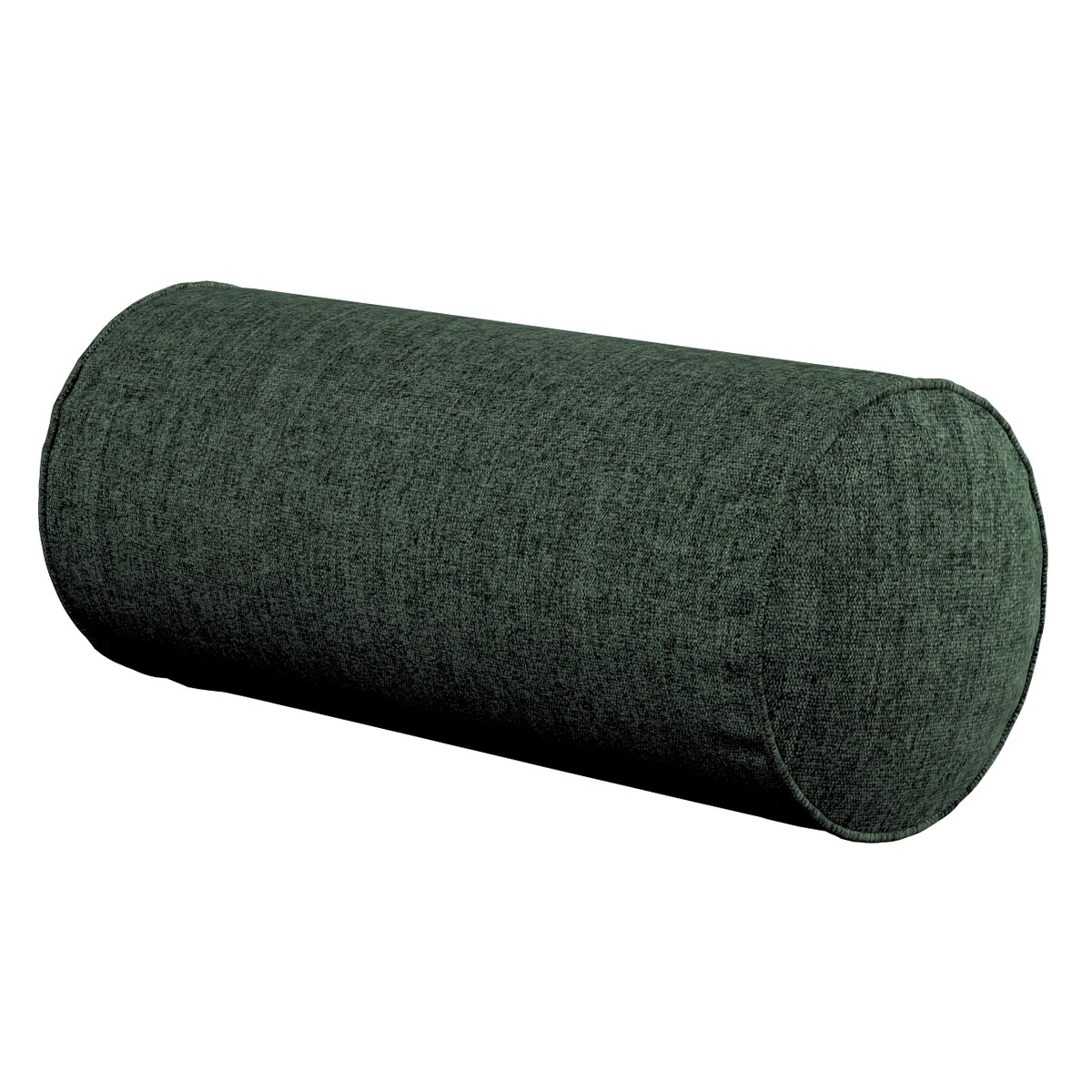 Poduszka wałek prosty, leśna zieleń szenil, Ø16 x 40 cm, City