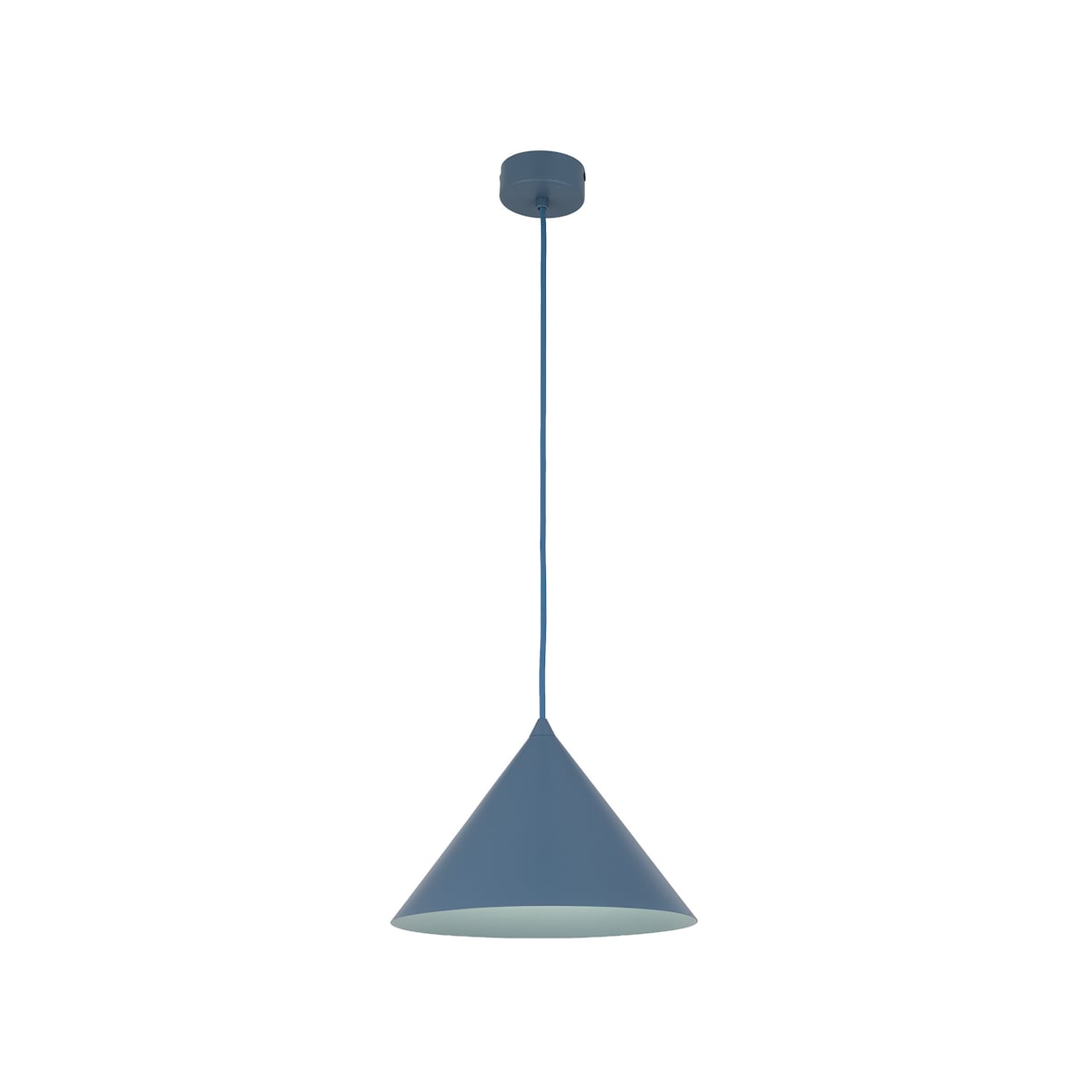 Lampa wisząca TK Lighting CONO M NAVY 11414 granatowa loft E27 regulowana wysokość 155 cm stalowa do salonu kuchni