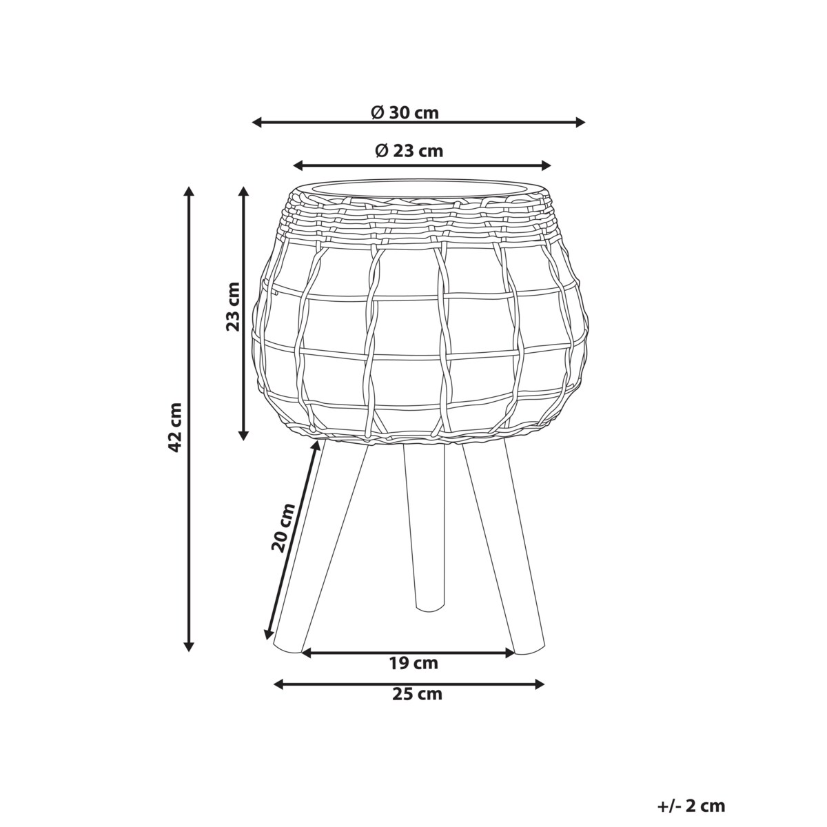 Doniczka DARMERA Ceramika 30 cm