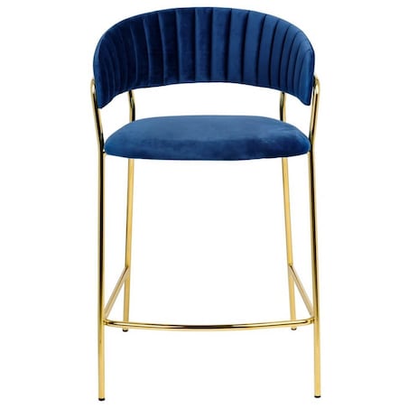 Hoker kuchenny Margo KH1201100129.64 King Home welurowy ciemnoniebieski