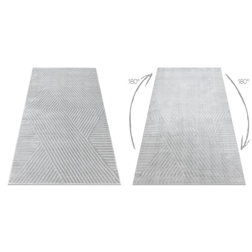 Dywan BALANCE 1503 szary - Geometryczny, 160x220 cm