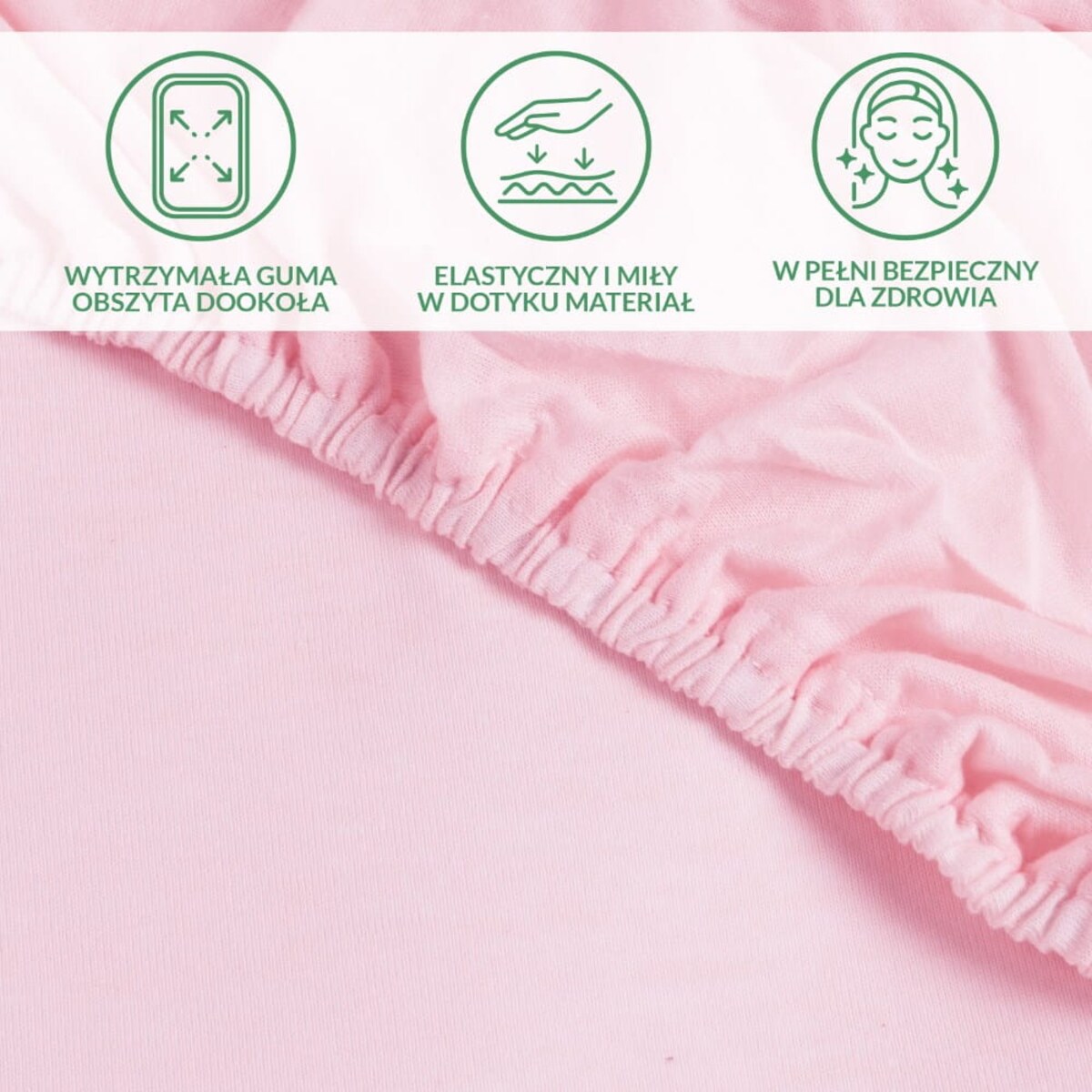 Prześcieradło ochronne wodoodporne z gumką 2w1, rozmiar 140x200 SG kolor róż