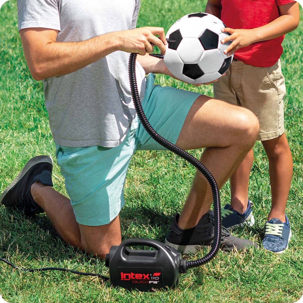 Pompka elektryczna Intex dwubiegowa 12V 220V do materaca