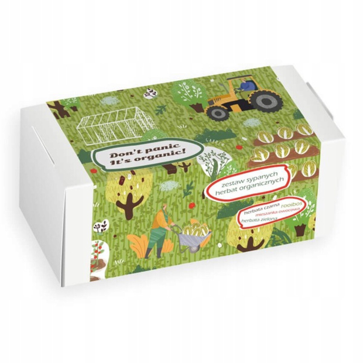 DON'T PANIC IT'S ORGANIC zestaw 4 herbat organicznych wysokiej jakości BIO