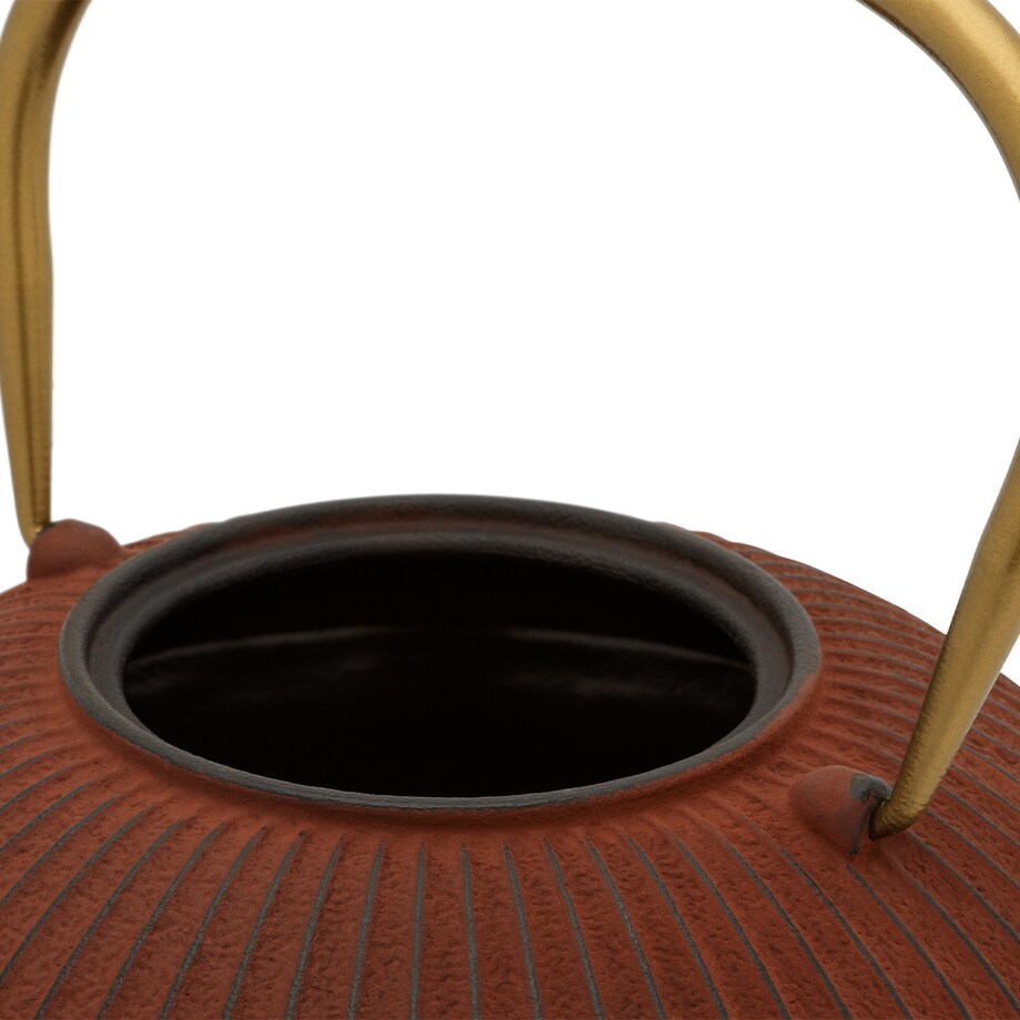 Dzbanek żeliwny Linhai 1.1L czerwony