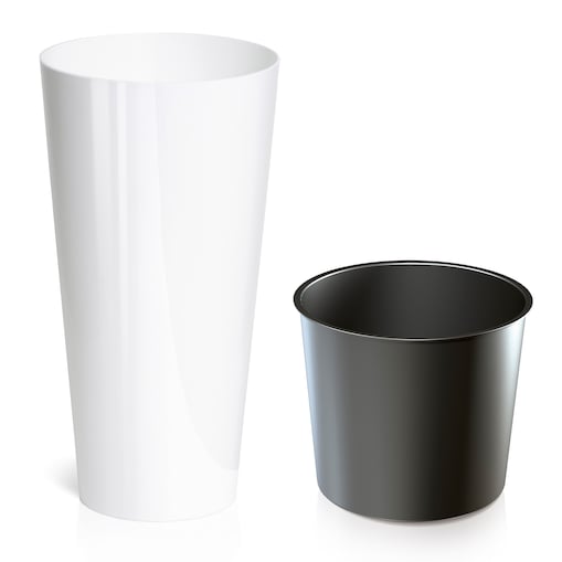 Donica Wysoka Z Wkładem Doniczka Ogrodowa 28,6 Cm