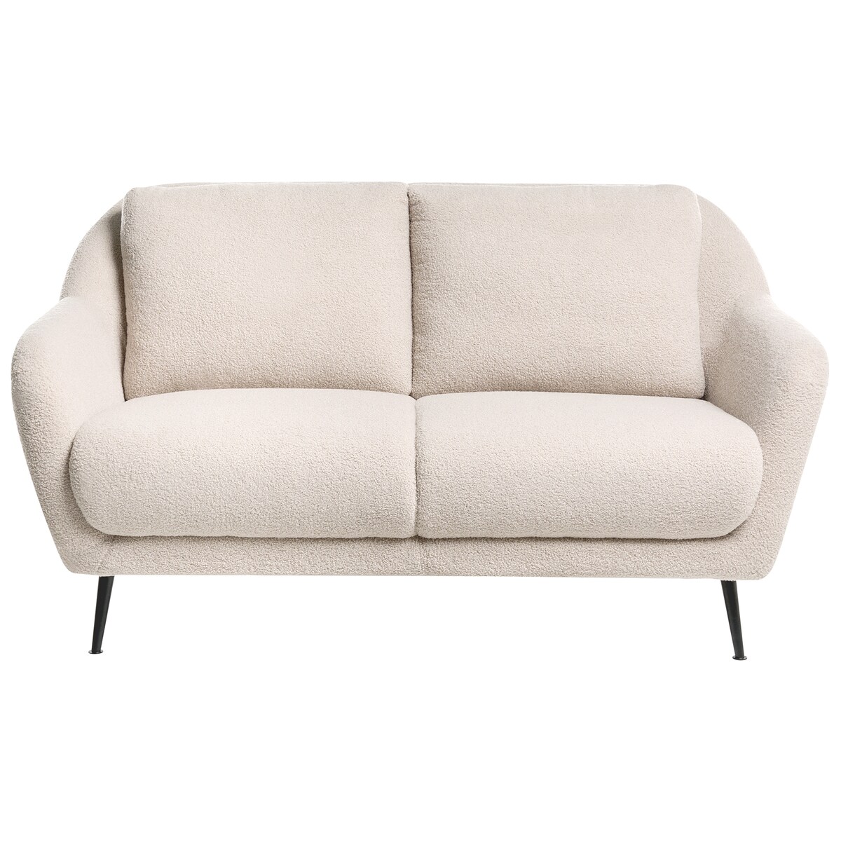 Sofa dla 2 osób EIBY Boucle Beżowy