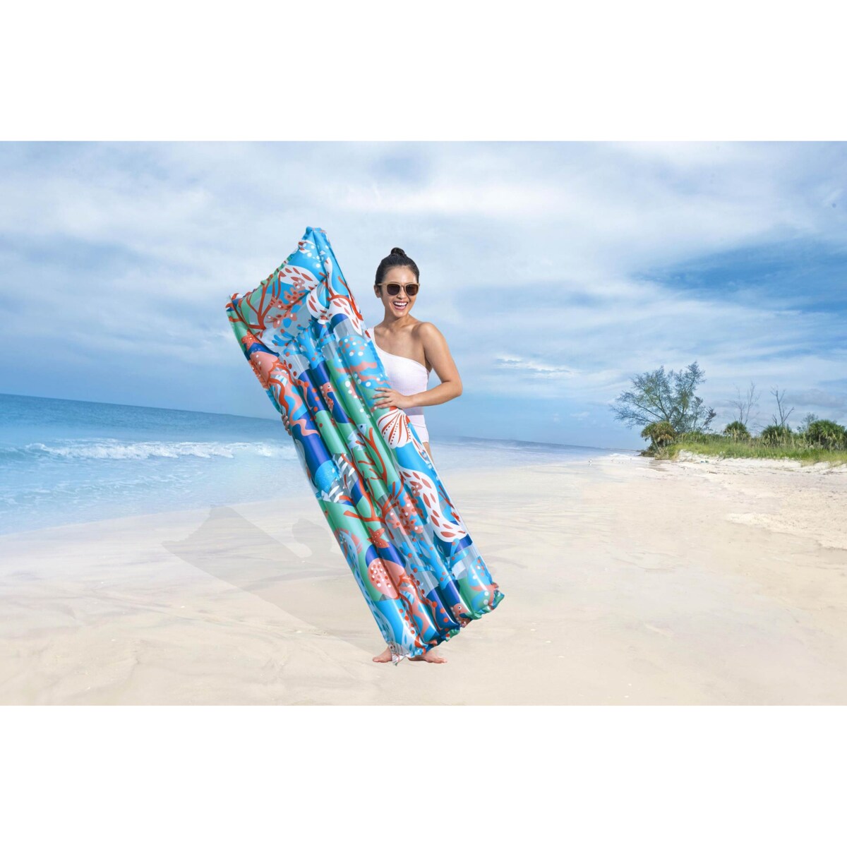 Dmuchany materac do pływania plażowy wodny Bestway 44033-05