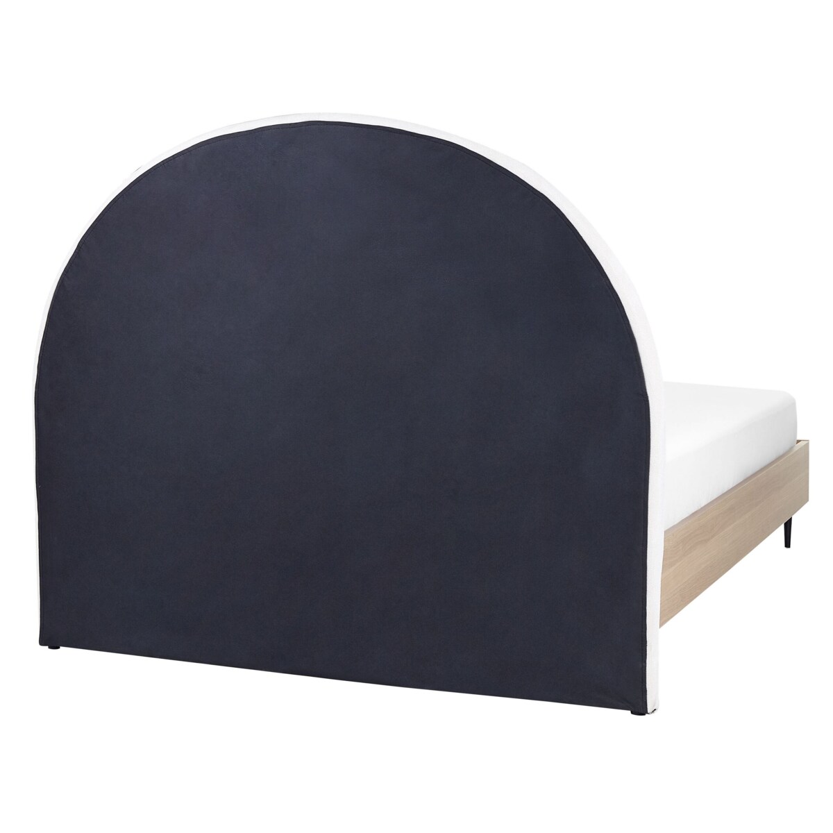 Łóżko tapicerowane 140 x 200 cm białe MILLAY