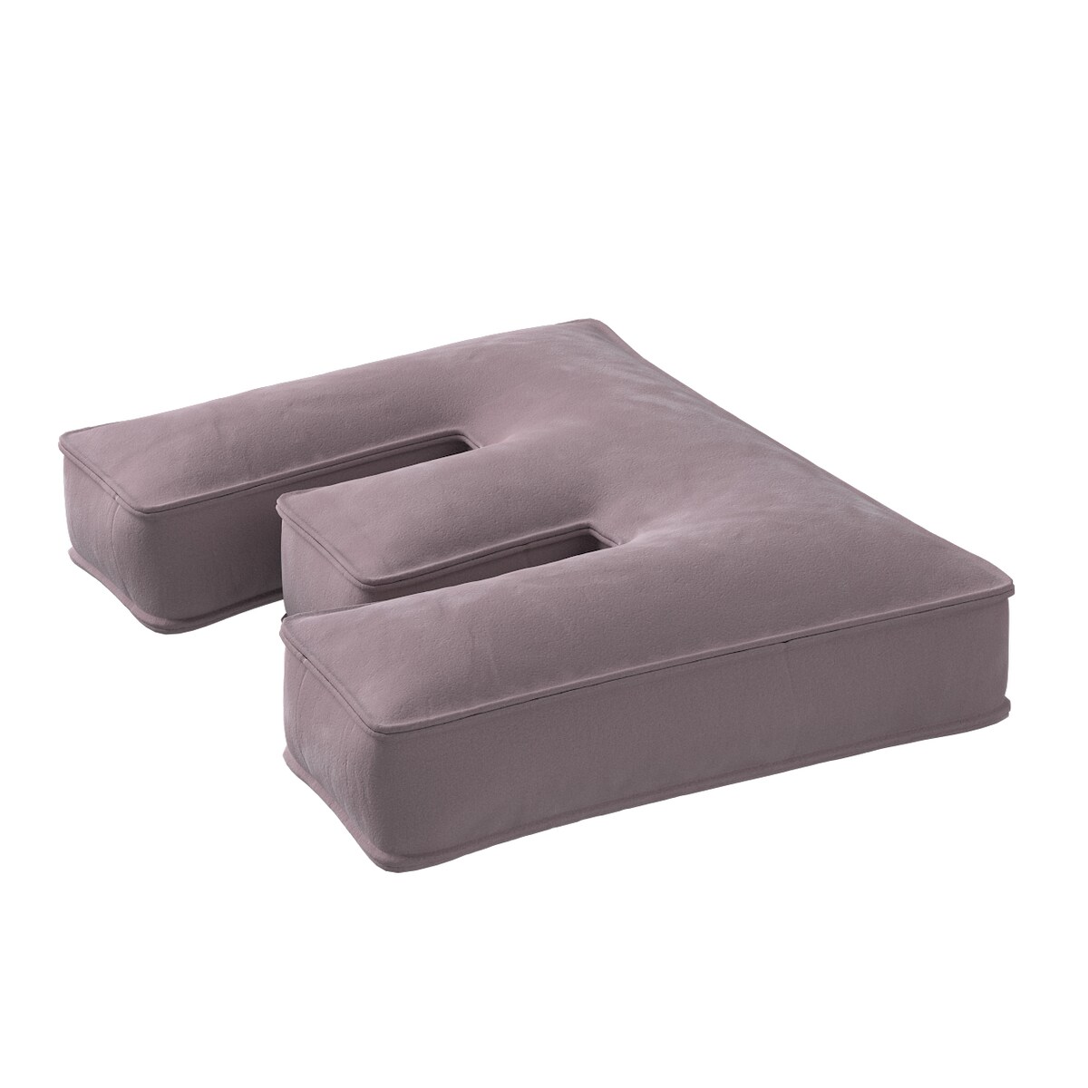 Poduszka literka E, zgaszony róż, 30x40cm, Posh Velvet