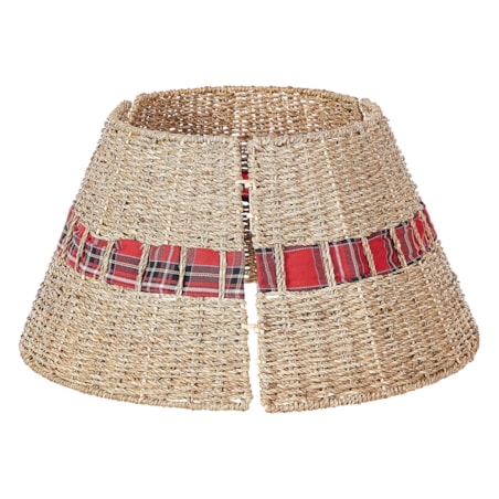 Osłonka pod choinkę Trawa morska 45x45 cm Naturalny MARCHE