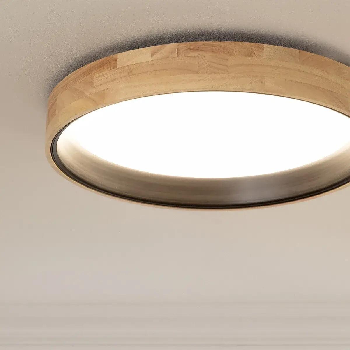 Plafon Nature ABR-PLODV-C-30WW-CCT Abruzzo LED 31W 2700-6500K drewniany czarny