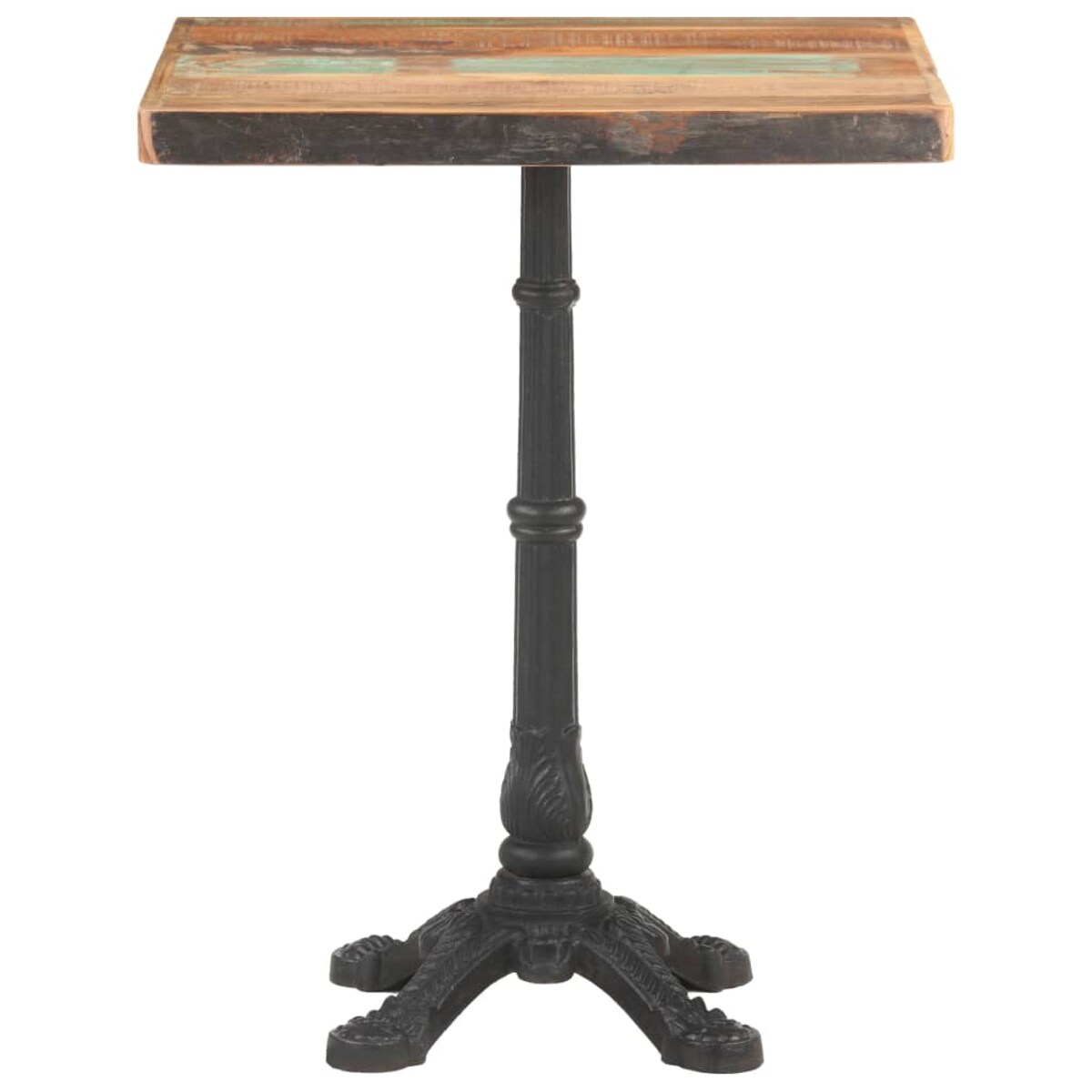 vidaXL Stolik bistro, 60x60x76 cm, lite drewno odzyskane