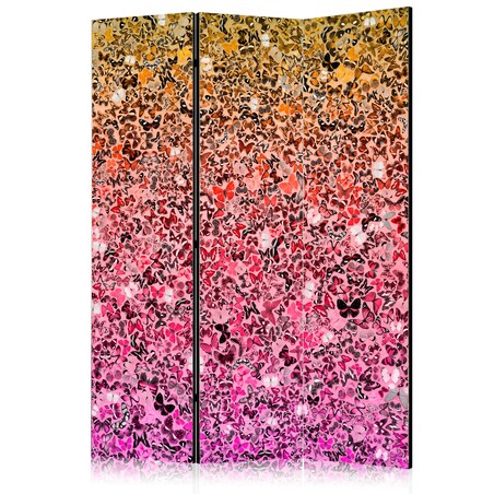 Parawan akustyczny Tła i desenie 135x172 cm 3-częściowy różowy
