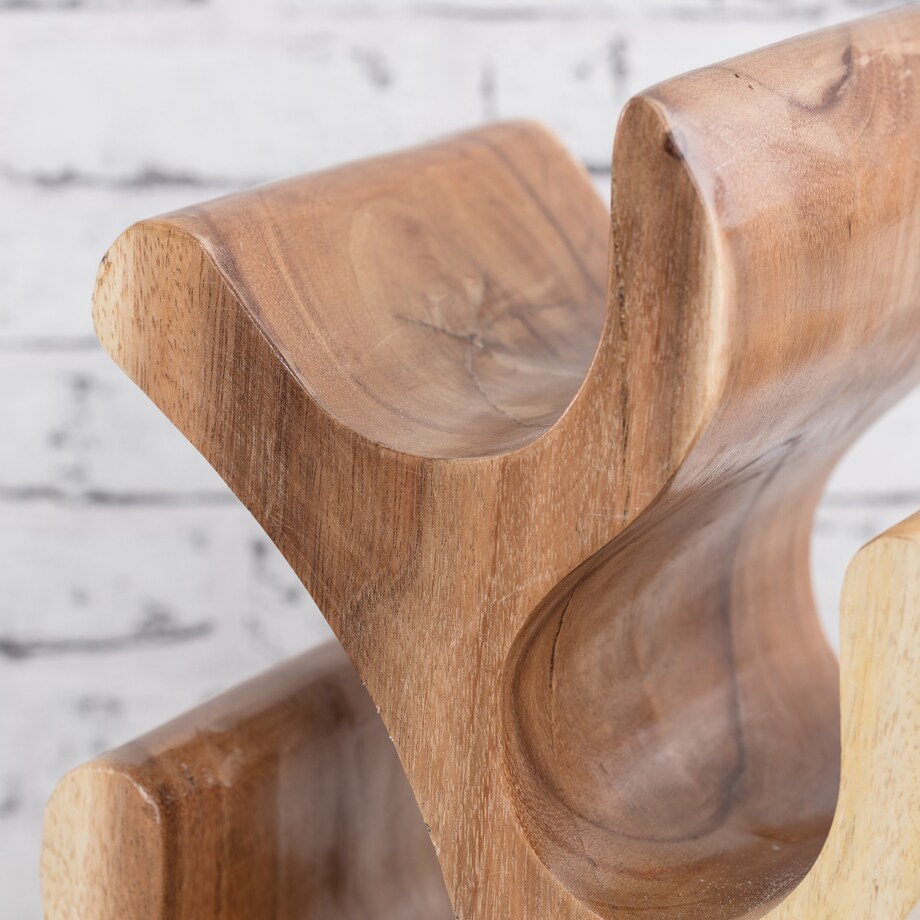 Stojak na wino Depok 68,5 cm natural, 27 x 19,5 x 68,5 cm