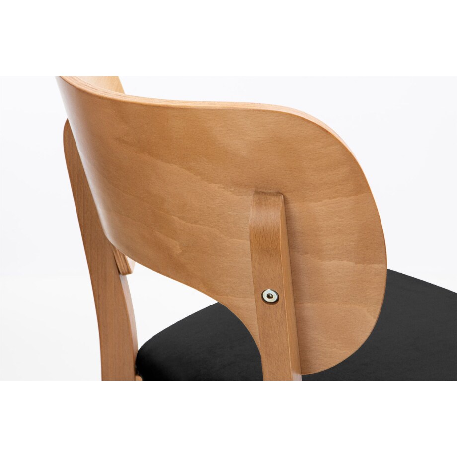 KONSIMO LYCO loftowe krzesło czarne