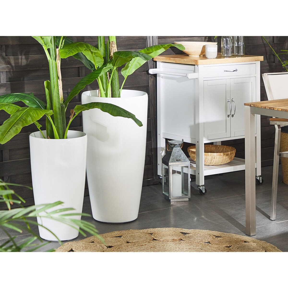 Doniczka ⌀ 32 cm biała TSERIA